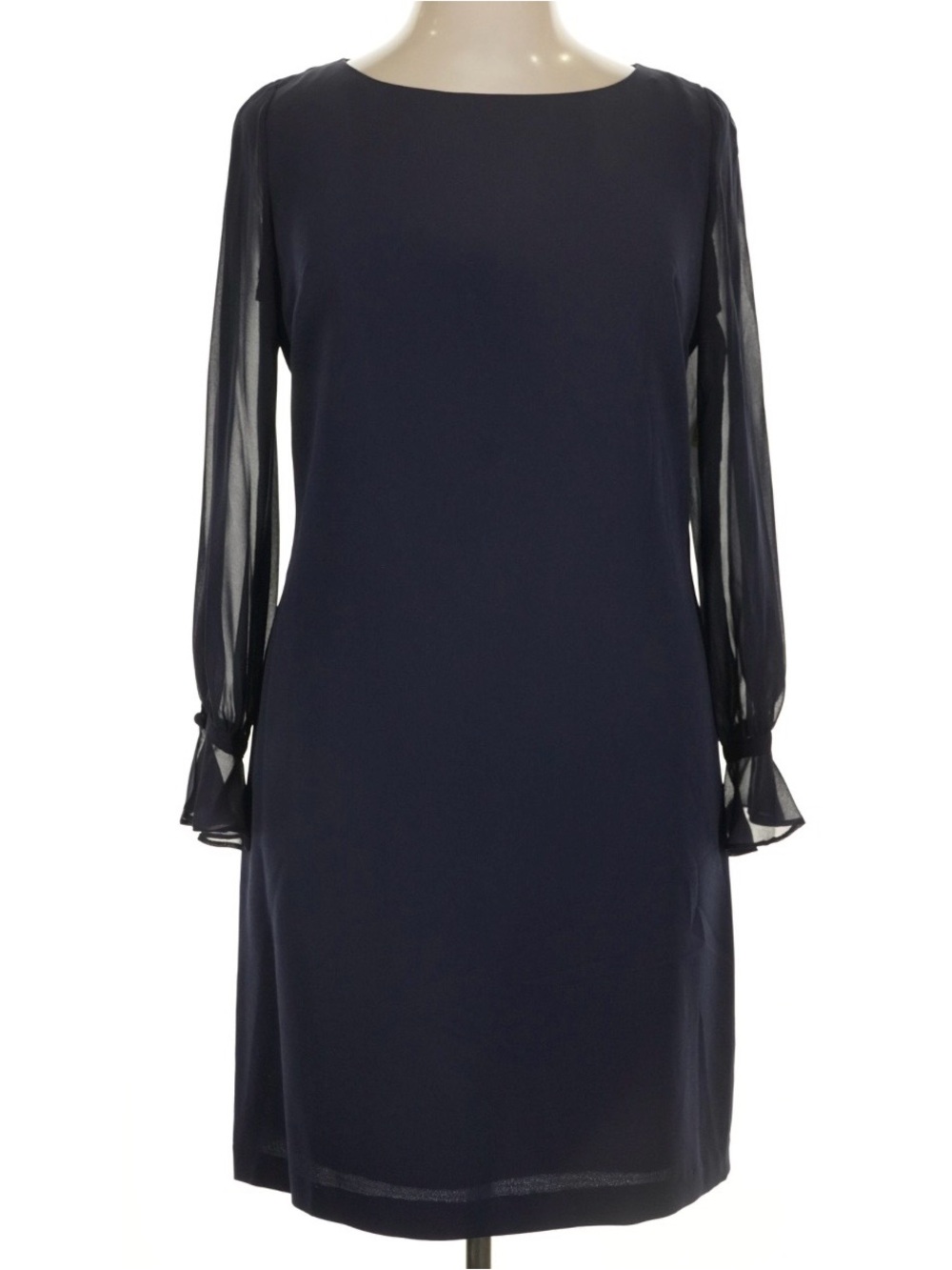 Karl Lagerfeld Paris Chiffon Sleeve Shift Dress Black Size 2